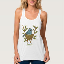 Black-Naped Monarch Nestled Among the Leaves