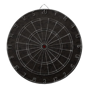 Black Natural Cork Bark Look Wood Grain Dart Board