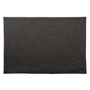 Black Natural Cork Bark Look Wood Grain Placemat