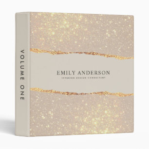 black natural gold modern elegant contemporary 3 ring binder