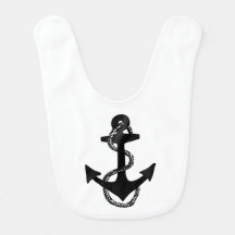 black nautical ANCHOR with rope |