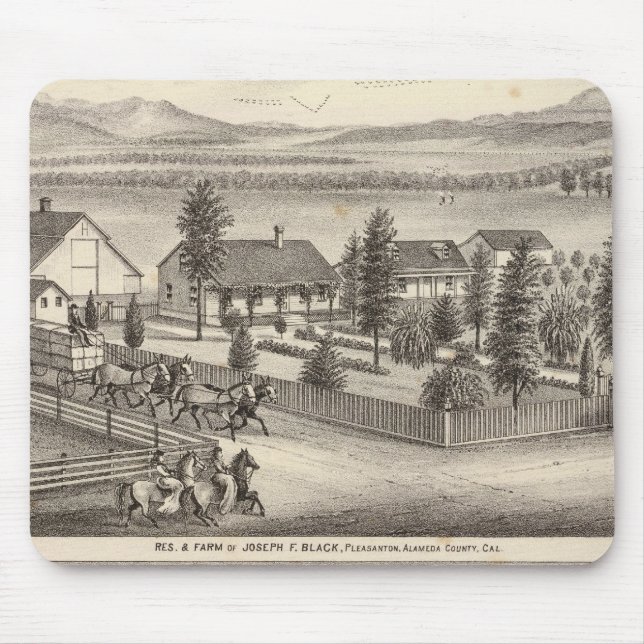 Black, Neal residences, properties Mouse Pad (Front)