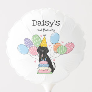Black Neapolitan Mastiff Dog Birthday Party Balloon