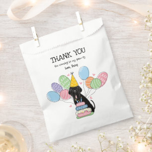 Black Neapolitan Mastiff Dog Favor Bag