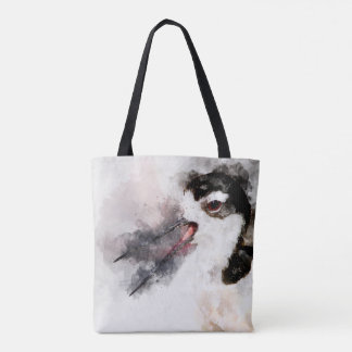 Black-necked Stilt watercolor Tote Bag