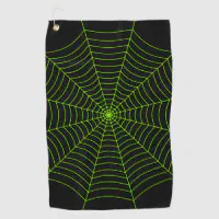 Halloween Spiderweb BOO Kitchen Towel, Orange Stripe Turkish Towel