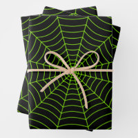 Spiderweb on Purple Halloween Craft or Gift Wrapping Paper, Zazzle