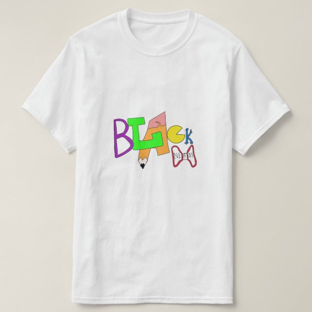 Black Nerds Original Logo T-Shirt (Design Front)