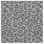 Black net lace with leopard pattern on white fabric