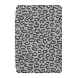 Black net lace with leopard pattern on white iPad mini cover