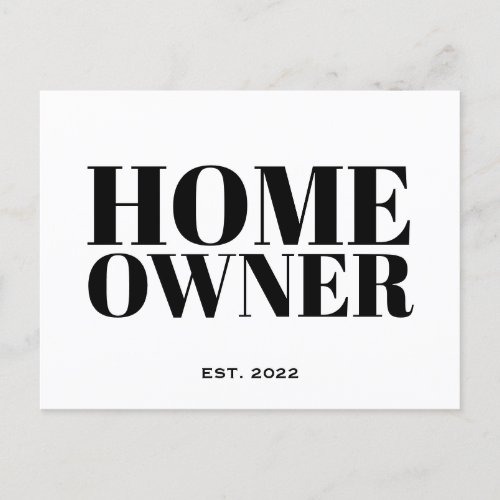 Black New Homeowner Real Estate Postcard