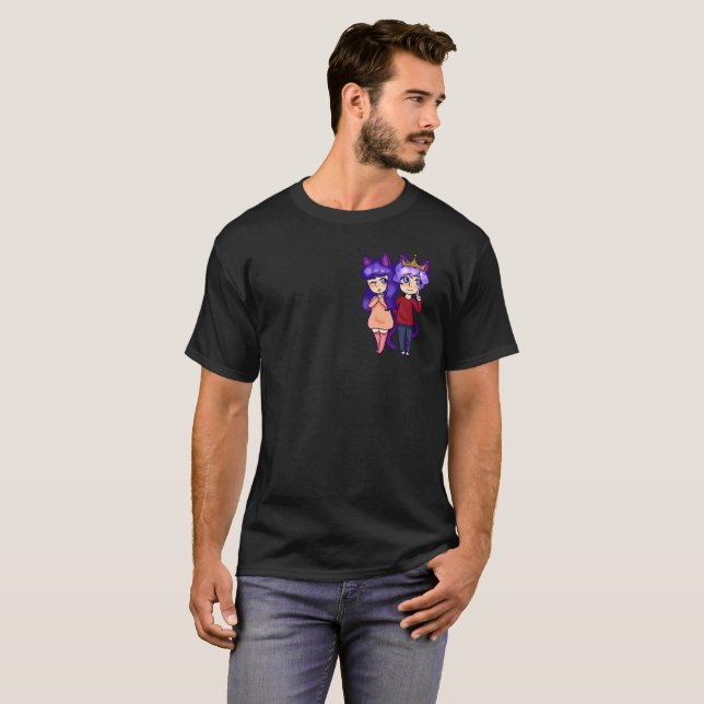 Black Nini + Nicko Logo tshirt (Front Full)