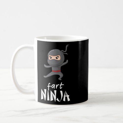 Black Ninja In A Mask Fart Ninjas  Coffee Mug