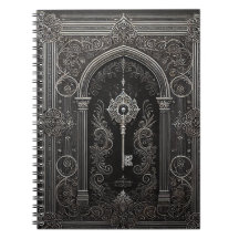 Black notebook cothic-style