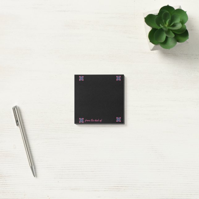 Black Notes with Pink & Purple Tiles (Office)