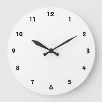 Black Numbered Clock Face Personalize Wall Clock