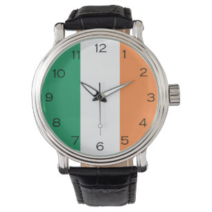 Black Numbers On Irish Flag wacnt Watch