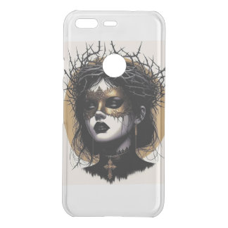 Black nun modern uncommon google pixel case