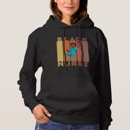 Black Nurse Melanin Male Nurses Women Brown Skin M Hoodie