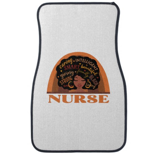 Black Nurse Nursing Design Car Floor Mat