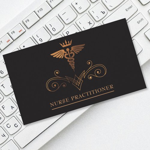 Black Nurse Practitioner Business Card