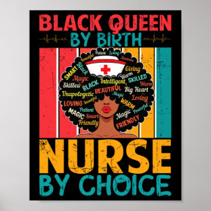 Black Nurse Sophisticated And Gorgeous Melanin His Poster