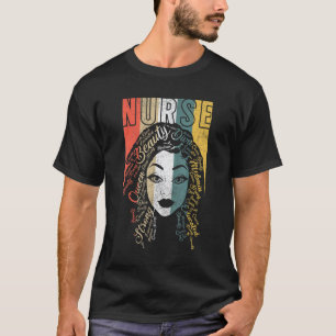 Black Nurses Apparel Melanin Queen African America T-Shirt