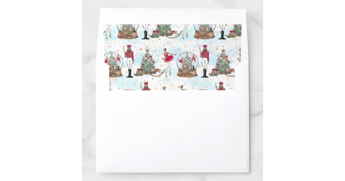 Black Nutcracker Ballet Gift Bag Envelope Liner Zazzle