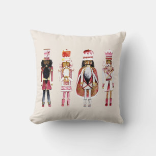 Black Nutcracker Christmas Pillow