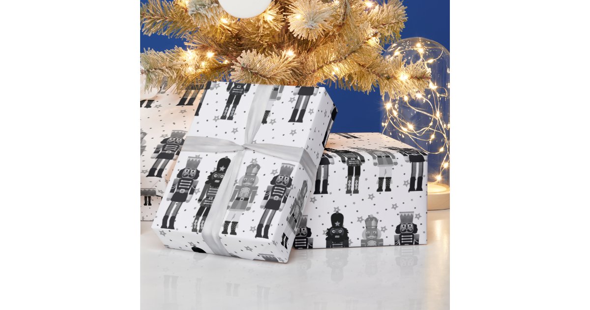Wrapping Paper: Black Pinstripe {Gift Wrap, Birthday, Holiday, Christmas}