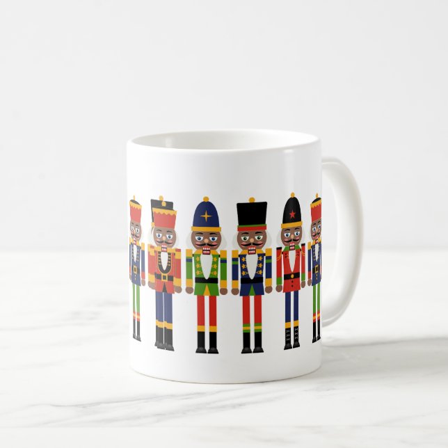 Black Nutcracker Coffee Mug (Front Right)