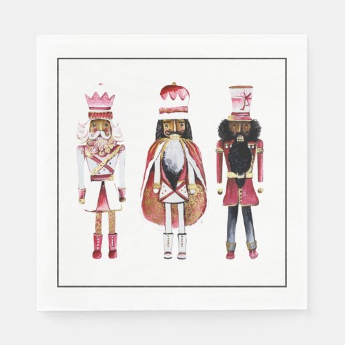 Black Nutcracker Paper Napkin