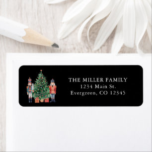 Black Nutcracker Return Address Label