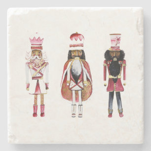 Black Nutcracker Stone Coaster