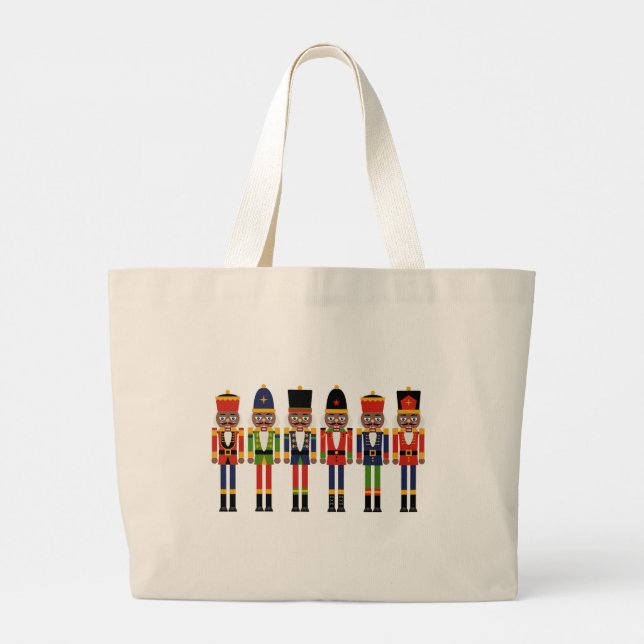 Black Nutcracker Tote Bag (Back)