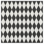 Black &amp; Off-White Harlequin Diamonds Fabric