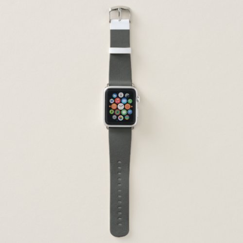 Black olive solid color  apple watch band