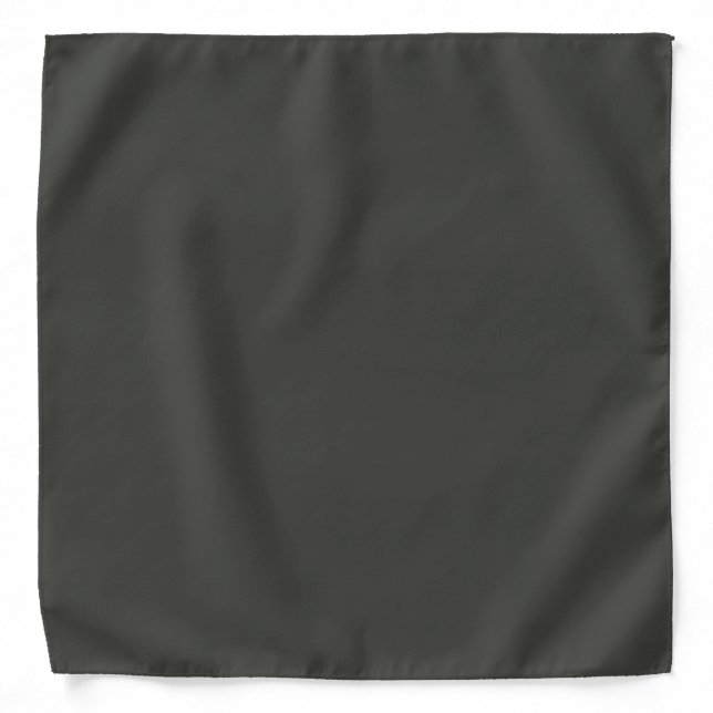 Black olive (solid color)  bandana (Front)