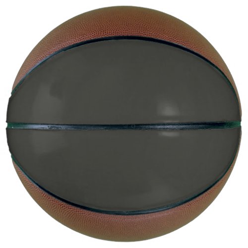 Black olive solid color  basketball