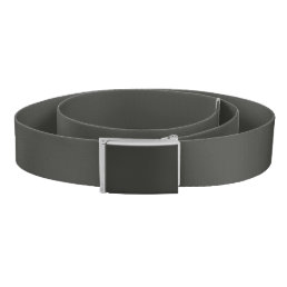 Black olive (solid color)  belt
