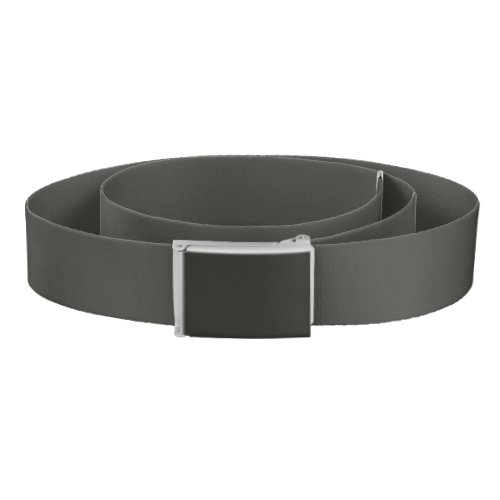 Black olive solid color  belt