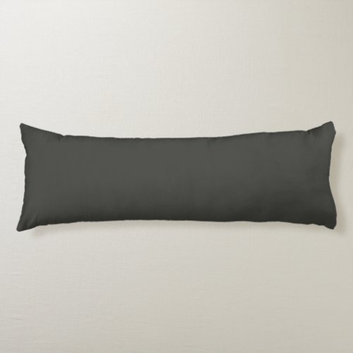 Black olive solid color  body pillow
