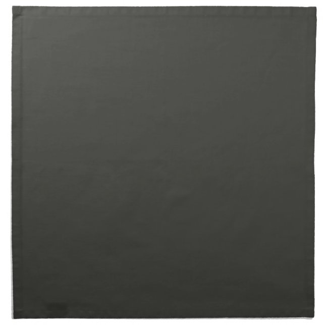 Black olive (solid color)  cloth napkin (Front)