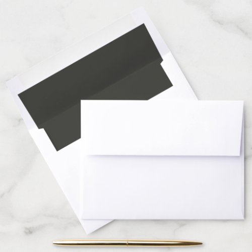 Black Olive Solid Color Envelope Liner