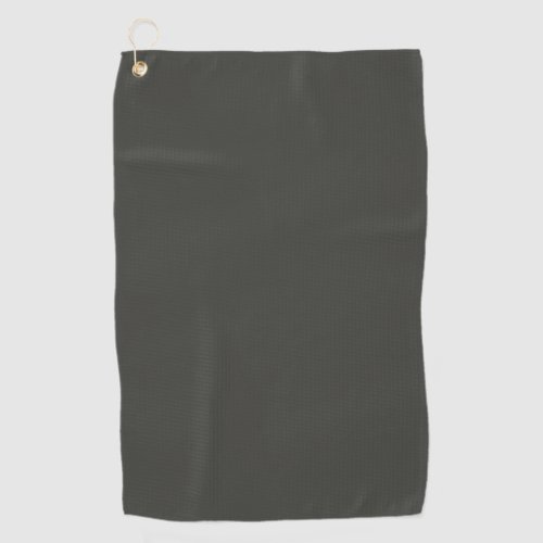 Black olive solid color  golf towel