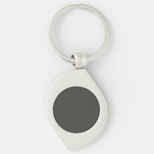 Black olive solid color  keychain