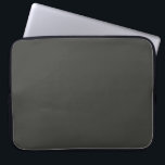 Black olive (solid color)  laptop sleeve<br><div class="desc">Black olive (solid color)</div>