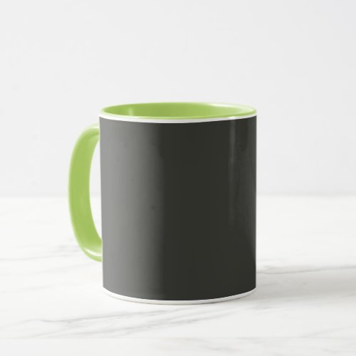 Black olive solid color  mug