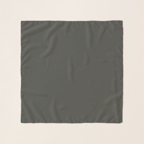 Black olive solid color  scarf