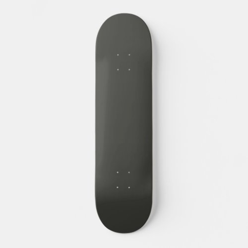 Black olive solid color  skateboard